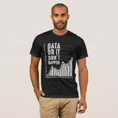 T-shirt Analyste des comportements Nerd des données Statis (Devant entier)