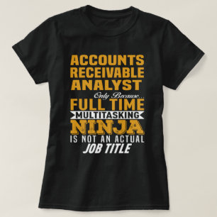 T-shirt Analyste des comptes clients