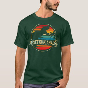 T-shirt Analyste des risques du marché Dinosaur