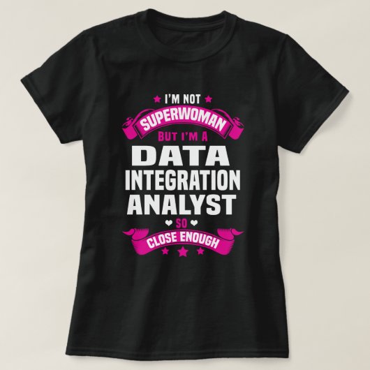T-shirt Analyste d'intégration de données (Design devant)
