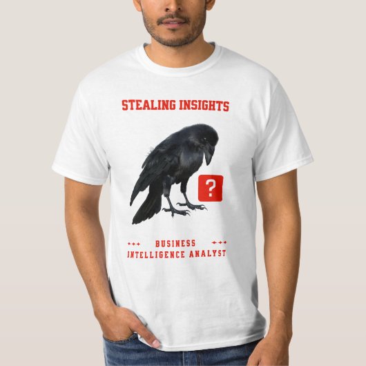 T-shirt Analyste en intelligence d'affaires Crow (Devant)