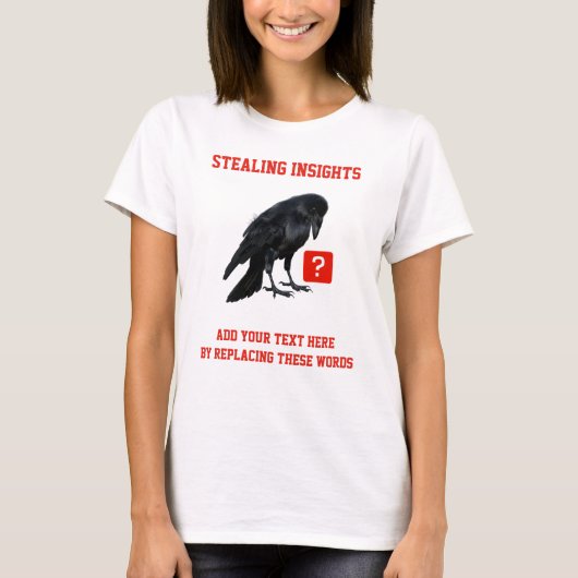 T-shirt Analyste en intelligence d'affaires Custom Crow (Devant)