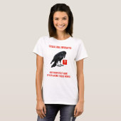 T-shirt Analyste en intelligence d'affaires Custom Crow (Devant entier)