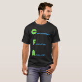 T-shirt Analyste financier CFA (Devant entier)