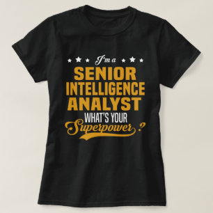 T-shirt Analyste principal du renseignement
