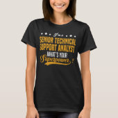 T-shirt Analyste principal du support technique (Devant)