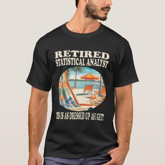 T-shirt Analyste statistique à la retraite - Conception de (Devant)