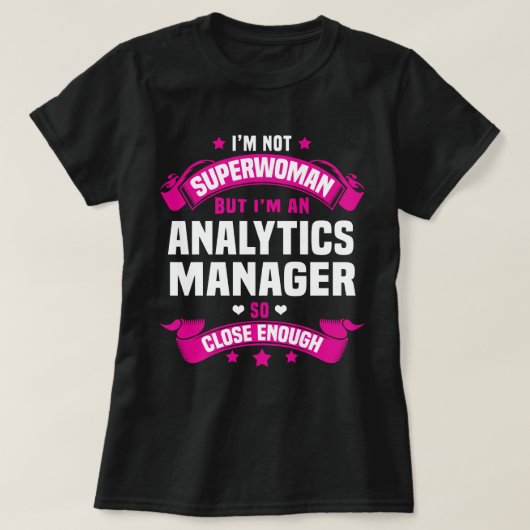 T-shirt Analytics Manager (Design devant)