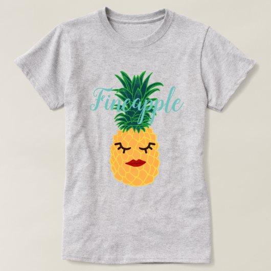 T-shirt Ananas à pomme tropicale (Design devant)