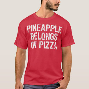 T-shirt Ananas Appartient À La Pizza Noël 