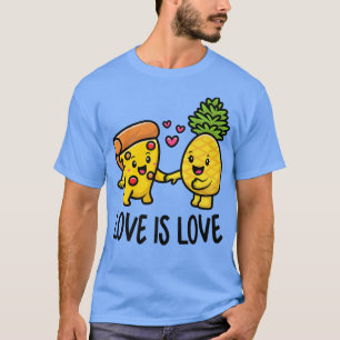T-shirt Ananas Appartient Sur Pizza Drôle Alimentation 422