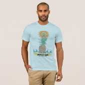 T-shirt ananas au soleil (Devant entier)