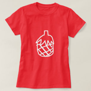 T-shirt Ananas blanc, art moderne simple