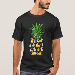 T-shirt Ananas Corgi Mignon Maman Corgi