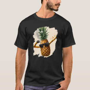 T-shirt Ananas Dabbing Aloha Lunettes de soleil Plage Dans
