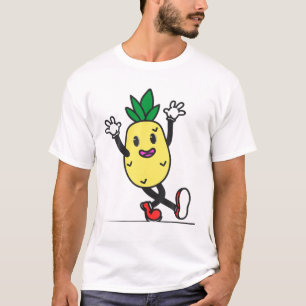T-shirt Ananas Dansant Drôle Bonjour Vacances Été Pine