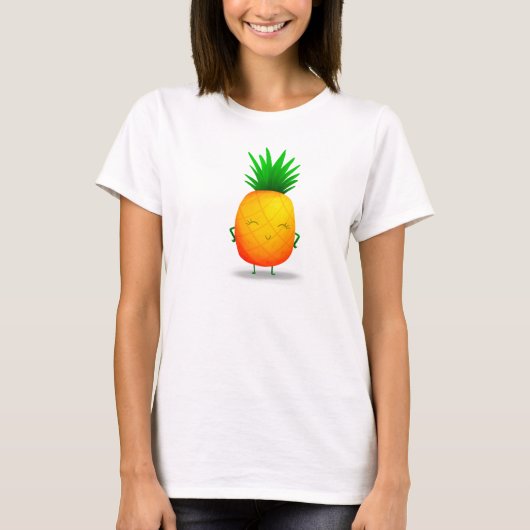 T-shirt ananas de caractère : o (Devant)