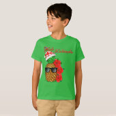 T-shirt Ananas de Noël de Mele Kalikimaka (Devant entier)