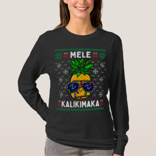 T-shirt Ananas de Noël Mele Kalikimaka Noël Hawaïen