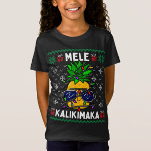 T-Shirt Ananas de Noël Mele Kalikimaka Noël Hawaïen