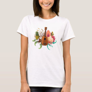 T-shirt Ananas de terre et de mer d'ukulélé