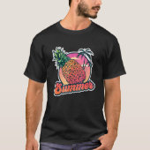 T-shirt Ananas En Mer Lunettes de soleil Pineap Tropical (Devant)