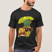 T-shirt Ananas exotique Drôle Lunettes de soleil Coconut T (Devant)