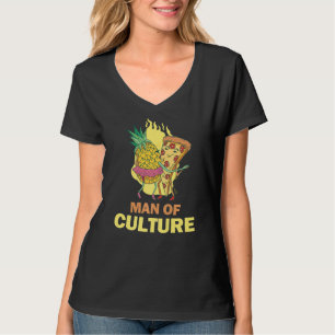 T-shirt Ananas Hawaii Pizza Jambon Homme De Culture