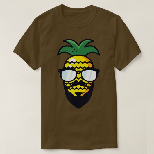 T-shirt Ananas Hipster (Design devant)