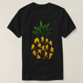 T-SHIRT ANANAS HOCKEY GLACE (Design devant)