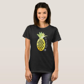 T-shirt Ananas japonais Fruit Lettrer noir (Devant entier)