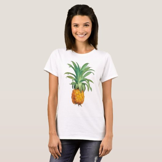 T-shirt Ananas jaune orange vert (Devant entier)