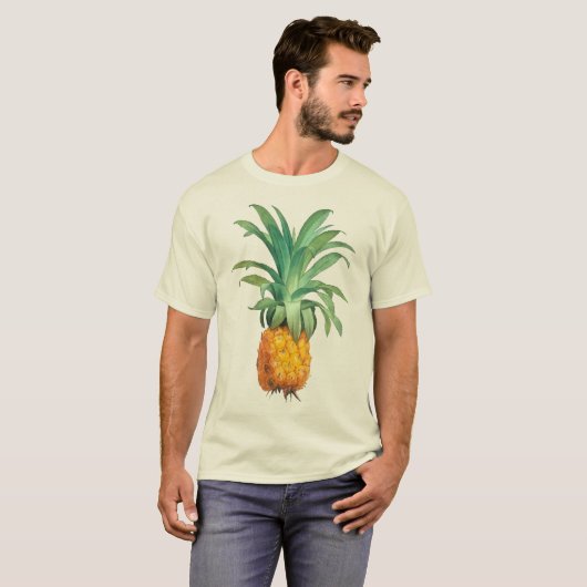 T-shirt Ananas jaune orange vert (Devant entier)