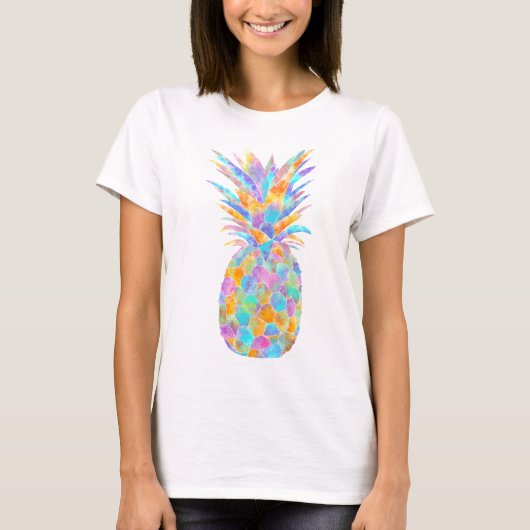 T-shirt Ananas multicolore de Boopoobeedoo (Devant)
