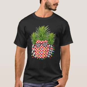 T-shirt Ananas Noël Arbre Lumières Noël Hommes Noël Sungla