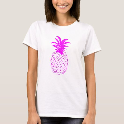 T-shirt Ananas rose (Devant)