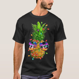 T-shirt Ananas sapin de Noël Aloha Hawaii Plages Noël