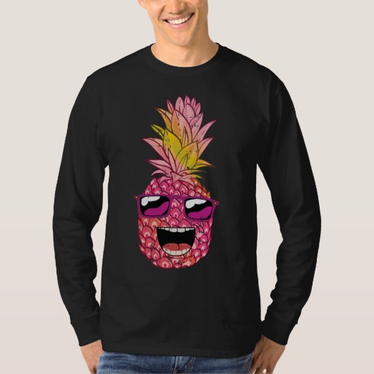 T-shirt Ananas Summer Hawaiian Party Amant Fruit Fruit (Devant)