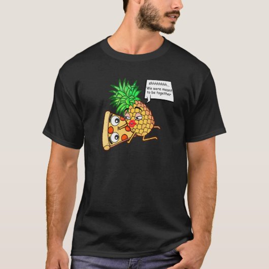 T-shirt Ananas Sur Pizza (Devant)