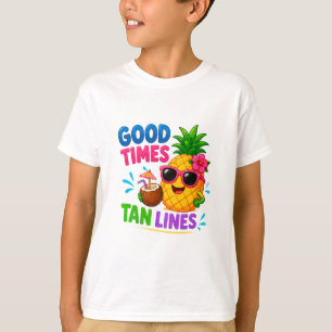 T-shirt 🍍 Ananas Tropical d'Été pour les Enfants de la Pl