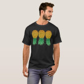 T-shirt Ananas Vers Le Bas Polyamory Et Polyamores (Devant entier)