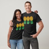 T-shirt Ananas Vers Le Bas Polyamory Et Polyamores (Unisexe)