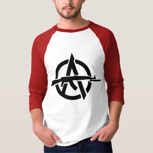 T-shirt Anarchie ! Cercle-Un AK47 (Devant)