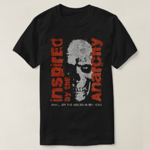 T-shirt Anarchie Rébellion du crâne Tee