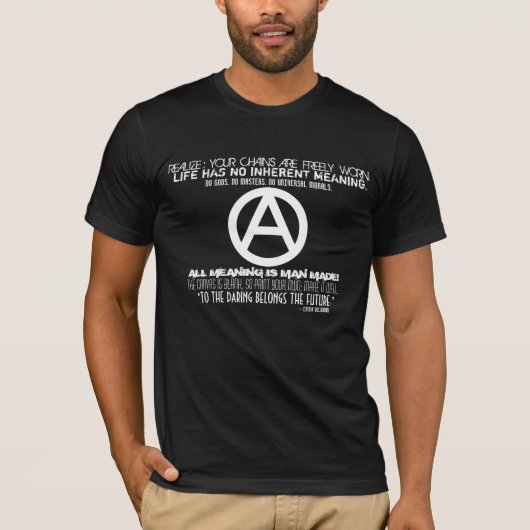 T-shirt Anarchisme : À l'audace appartient l'avenir (Devant)