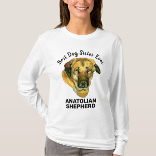 T-shirt Anatolian Berger aquarelle meilleure soeur chien