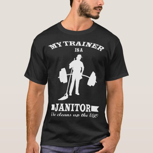 T-shirt Anatoly My Trainer Is Janitor Funny Gym Prank (Devant)