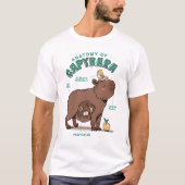 T-shirt Anatomie amusante de Capybara (Devant)