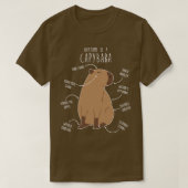 T-shirt Anatomie Capybara 3 (Design devant)
