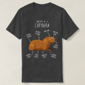 T-shirt Anatomie Capybara 5 (Design devant)